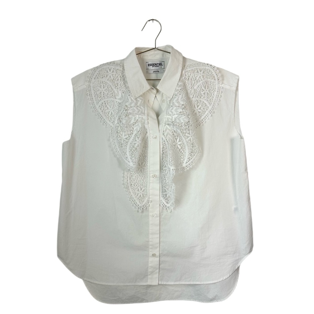 Elegant White Lace Blouse - Picture 2 of 6